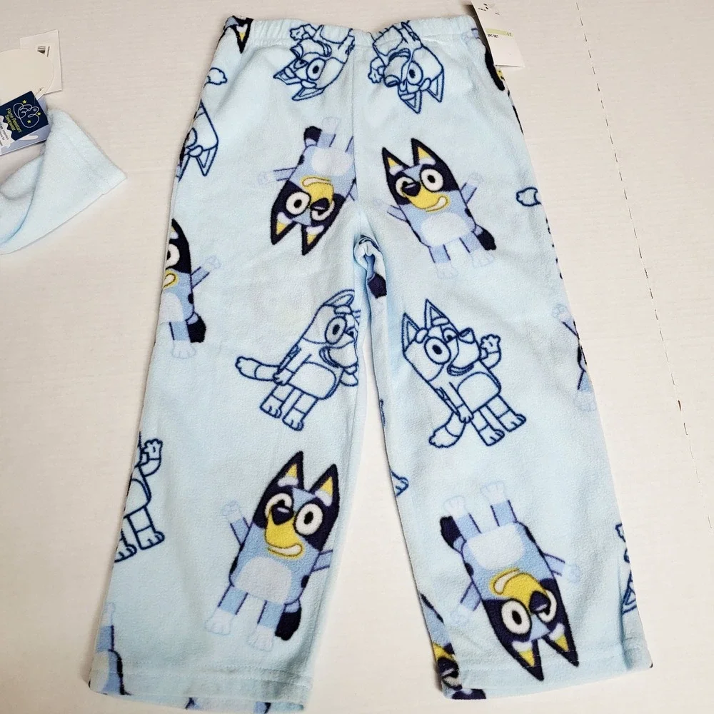 Bluey Boys Girls 4T Pajama Set Long Sleeve Pants Flame Resistant Sleepwear NWT‎